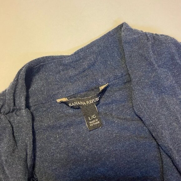 Banana Republic Blue Faux Wrap Dress - Women’s Size Large - Picture 6 of 7